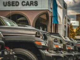 Rows of used cars available for sale